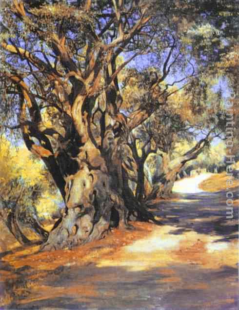 Road from Rome to Albano painting - Henryk Hector Siemiradzki Road from Rome to Albano art painting